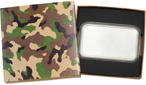 SilverTowne Natural Kraft Paper Gift Box with Camo Box Sleeve & Capsule - Product Packaging [Add $7.00]